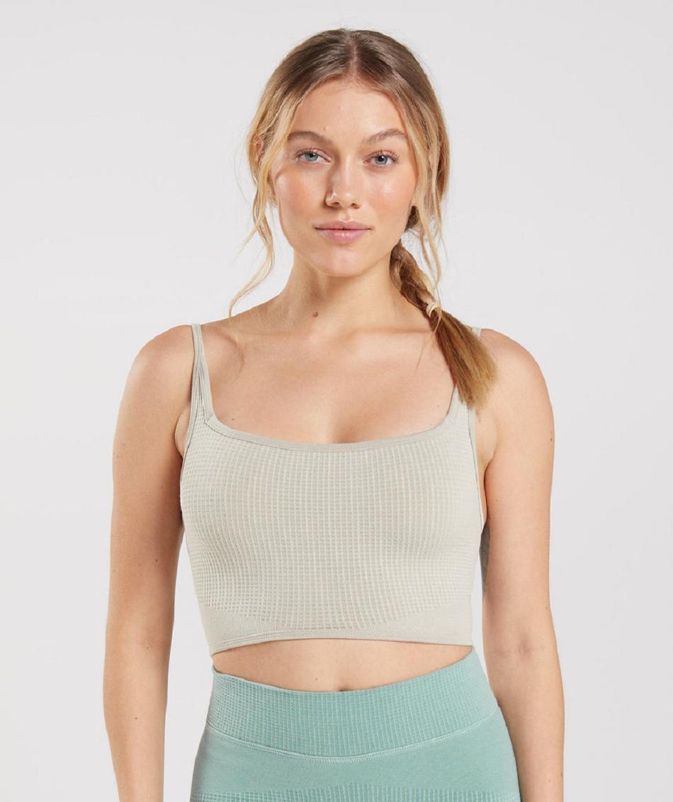 Gymshark Pause Seamless Bralette Ženske Sportski Grudnjak Sive | HR 3436KOR